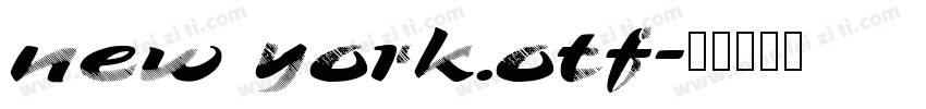 new york.otf字体转换